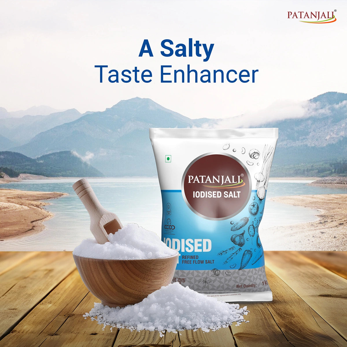 Patanjali Iodized Salt (Namak) 1kg
