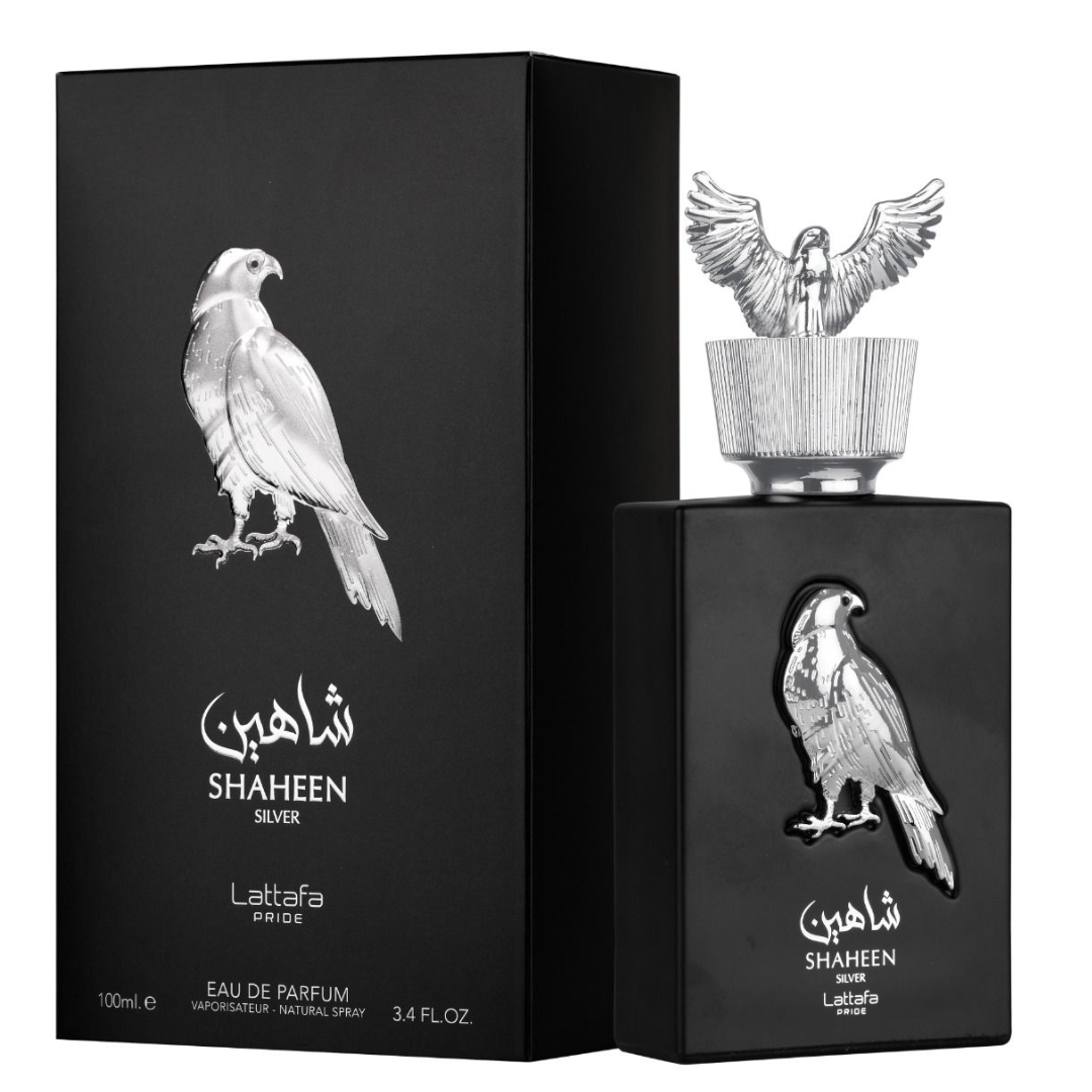 Lattafa Pride Shaheen Silver Eau De Parfum 100ml 3.4 Fl.oz. Unisex Luxury Fragrance | Party Wear