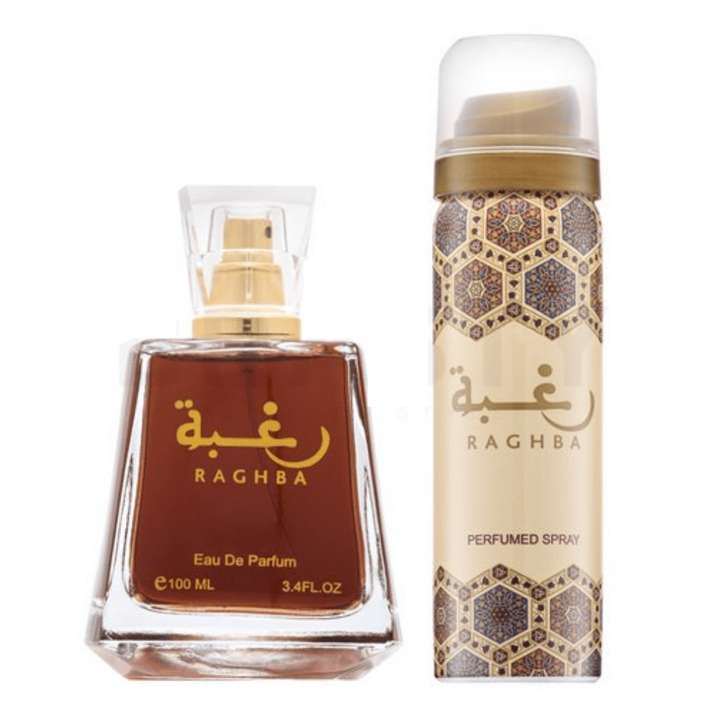 Lattafa Raghba Eau De Parfum 3.4 Fl.oz. + Perfumed Deodorant Inside | Unisex Fragrance