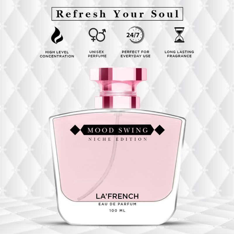 La French Mood Swing Eau De Perfume 100ml 3.4 Fl.oz. | Long Lasting Fragrance For Unisex