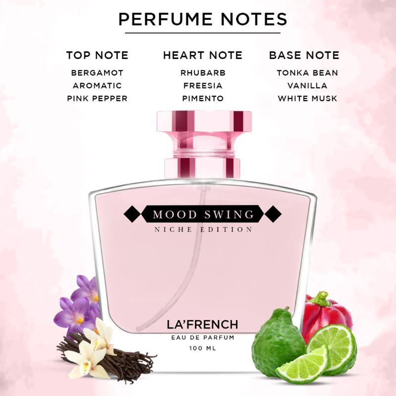 La French Mood Swing Eau De Perfume 100ml 3.4 Fl.oz. | Long Lasting Fragrance For Unisex