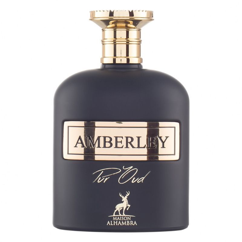 AMBERLEY PUR OUD BY MAISON ALHAMBRA EAU DE PARFUM 100ML 3.4 FL.OZ. FOR UNISEX