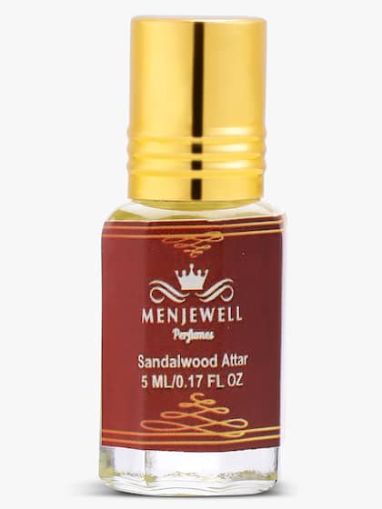 Menjewell Sandalwood Attar Perfume 5ml 0.17 Fl.oz. Unisex Fragrance Alcohol Free | Long Lasting