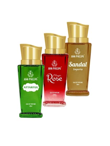 John Phillips Attarful + Magic Rose + Sandal Eau De Parfum 60ml 2 Fl.oz. Each Pack Of 3 For Men & Women