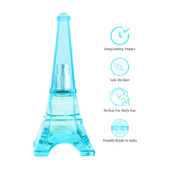 Sweet Heart Light Blue Paris Tower Eau De Parfum 40ml 1.3 Fl.oz.