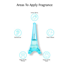 Sweet Heart Light Blue Paris Tower Eau De Parfum 40ml 1.3 Fl.oz.