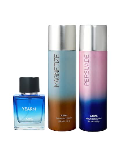 Ajmal Yearn Eau De Parfum 50ml 1.6 Fl.oz. With Magnetize & Persuade Deodorant 200ml 6.7 Fl.oz. Each X2 |  For Unisex Combo Of 3