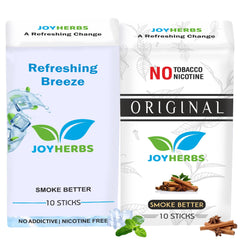 Ayurvedic Herbs Tobacco Alternatives | Non Addictive, Refreshing Breeze & Original Flavour Smoke 20 Sticks - Tobacco & Nicotine Free