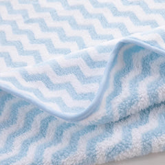 Kuber Industries Bath Towel 300 Gsm | Towel For Bath, Gym, Travel & Beach | Plain Lining (Blue)