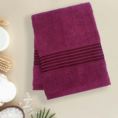 Micro Cotton Remy Basel Luxury Terry Cotton Bath Towel 550 Gsm | Super Comfortable 100% Long Staple Cotton Bath Towel (Marron)