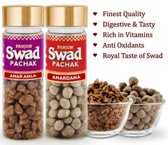 Panjon Swad Anardana Goli & Anar Amla Pachak Mouth Fresheners 500gm, (250gm *2 Bottles)