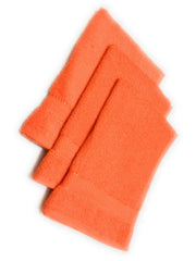 Cotton Colors Large Size Hand Towel 600 Gsm (Orange) - Pack Of 3