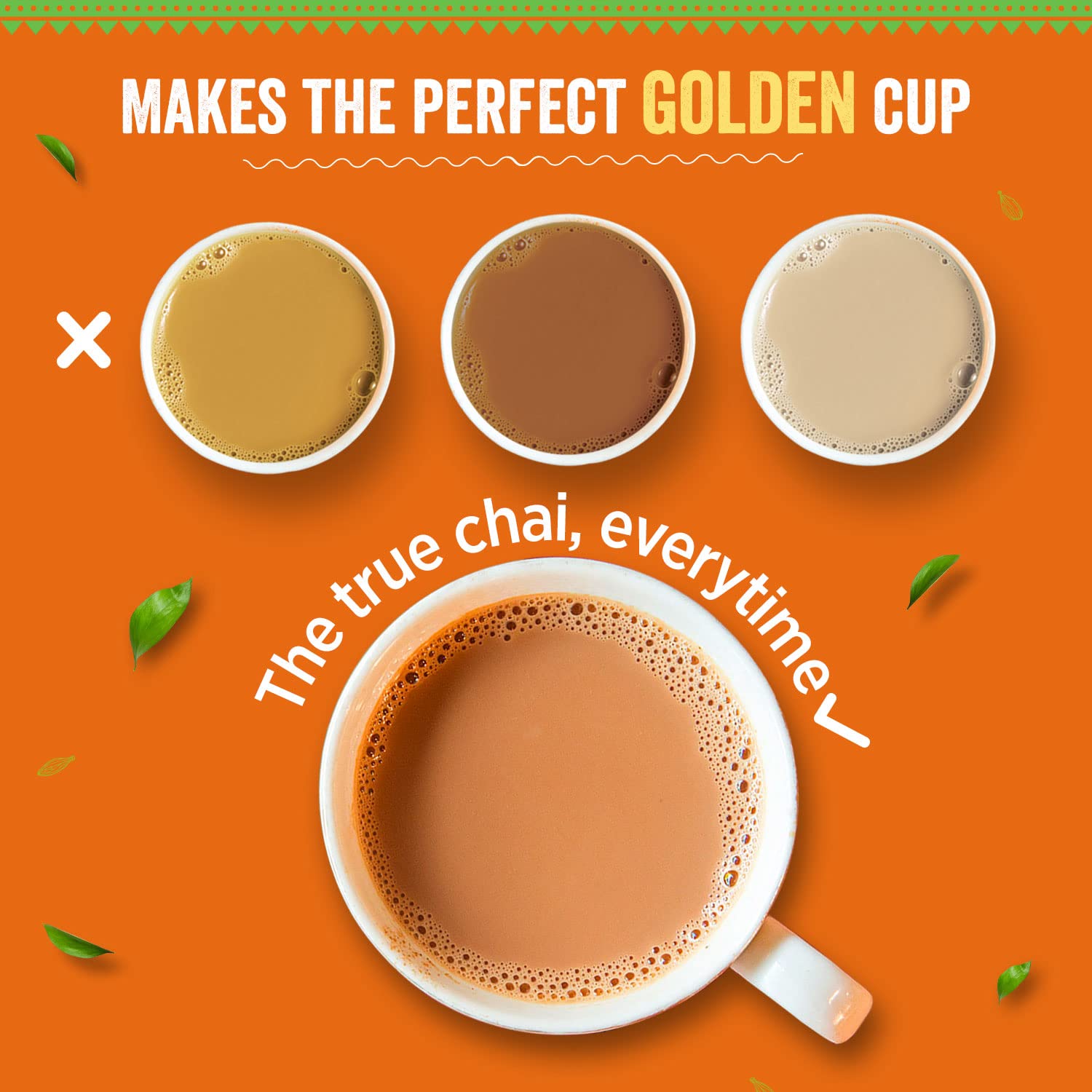 Chaayos Instant Premix Cardamom Chai - 36 Sachets, 288gm, 10.1 Ounce | Aids Digestion, Boosts Metabolism - Instant Assam Elaichi Chai | Low Sugar, Low Caffeine, Hassle Free
