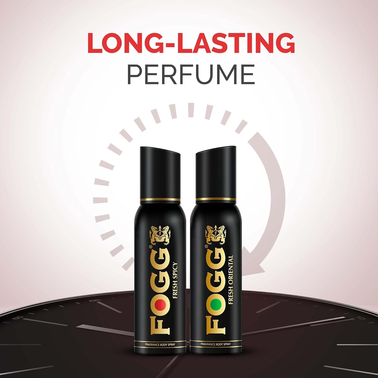 Fogg Fresh Oriental & Spicy Premium No Gas Deodorant For Men | Long Lasting Perfume Body Spray 120 Ml 4 Fl.oz. Each Pack Of 2