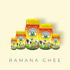 Organic Indian Cow Ghee By Ramana Ghee | Highly Nutritious Pure Traditional Ghee Perfect For Heart Health | (500ml) 16.9 Ounce | Jar Pack
