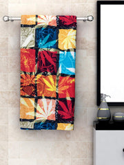 Athom Trendz Living Cotton Printed Bath Towel 300 Gsm (V1)