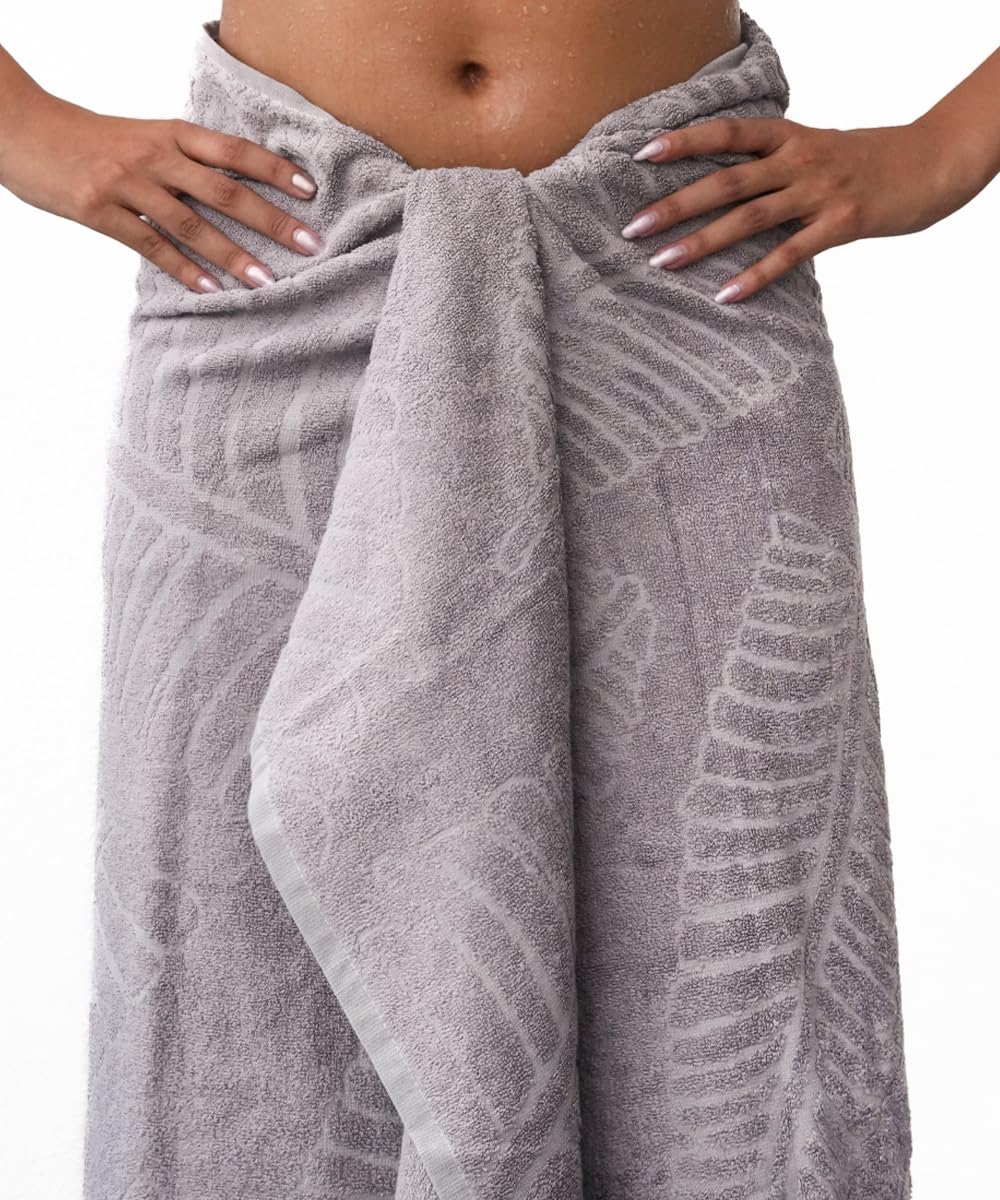 Doctor Towels Alufern Terry Bath Towel Aloe Vera 600 Gsm | Clinically Tested & Proven To Help Reduce Acne Designed For Sensitive Skin Super Soft Large Size Bath Towels (Oslo Grey)