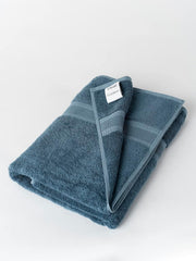Ddecor Live Beautiful Ecofriendly Solid Cotton Bamboo Bath Towel 650 Gsm (Blue)