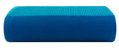 Casa Copenhagen Egyptian Cotton Waffle Large Bath Towel 500 Gsm (Electric Blue)