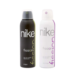 Nike Fission Eau De Toilette Deodorant Spray 400ml 13.5 Fl.oz. Pack Of 2 | Perfect Gift Set For Men & Women