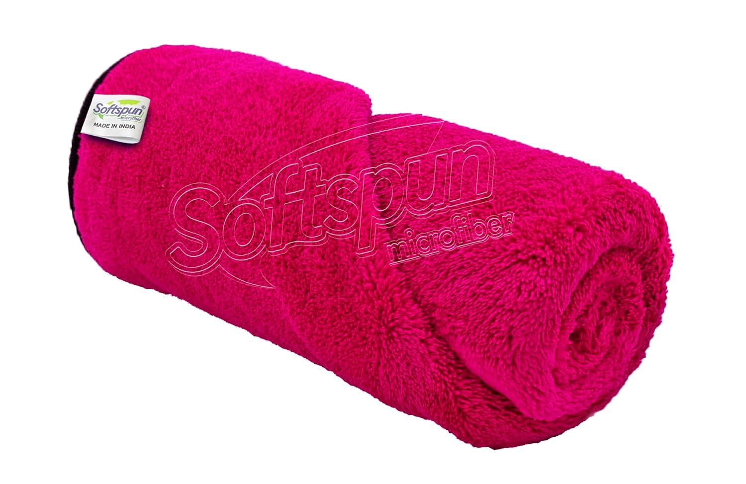 Softspun Microfiber Bath Towel 360 Gsm | Ultra Absorbent Super Soft & Comfortable Quick Drying For Men & Women Daily Use Extra Large Size Towel (Pink)