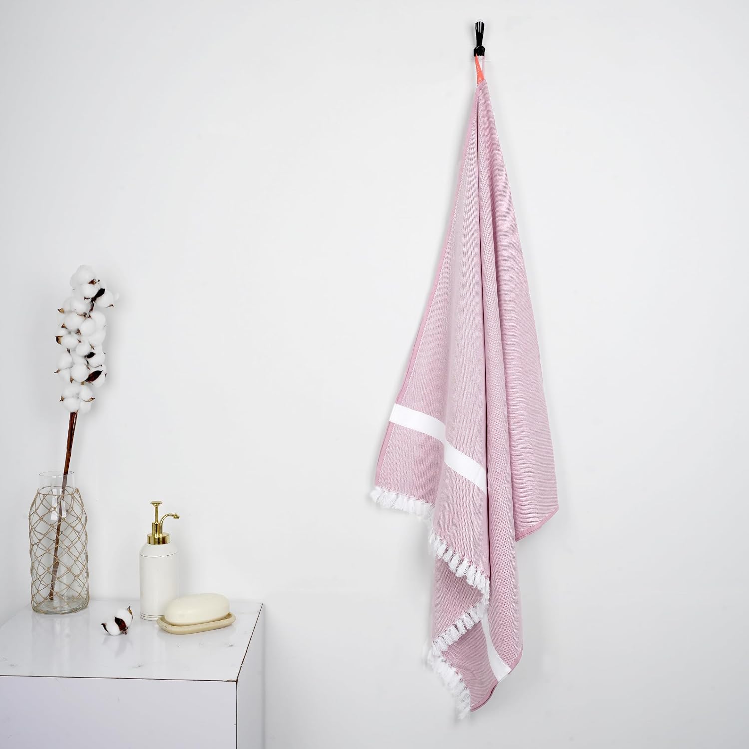 Thirsty Towel Cotton Cambric Solid Bath Towel 200 Gsm | Quick Dry Lightweight High Absorbent| Easy Maintenance (Merlot Mauve)