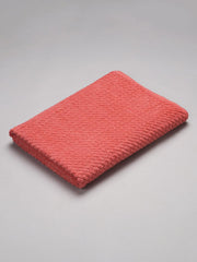 Spaces 100% Cotton Large Bath Towel 400 Gsm | For Men & Women Super Absorbent, Quick Dry, Ultra Soft Dobby Solid Design Towels Large Size (Spiced Coral)