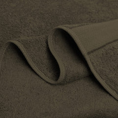 Cloth Fusion 100% Cotton Bath Towels 500 Gsm Large Size Set Of 2, Ultra Soft Bath Towel For Women & Men (Green & Brown)