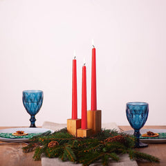RED TAPER CANDLES PACK OF 4 | PERFECT FOR WEDDING ANNIVERSARY SPECIAL CANDLES
