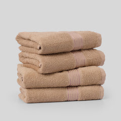 Bianca Kopa Quick Dry 100% Cotton Soft Terry Hand Towel 800 Gsm (D'Ross) Solid-Taupe