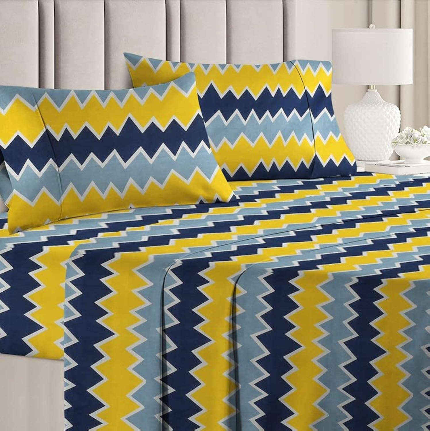 Premium Double Bedsheets With 2 Pillow Covers - 88 X 90 Inches, Multicolor | Ideal For Bedroom, Guest Room, Home, Daily Use