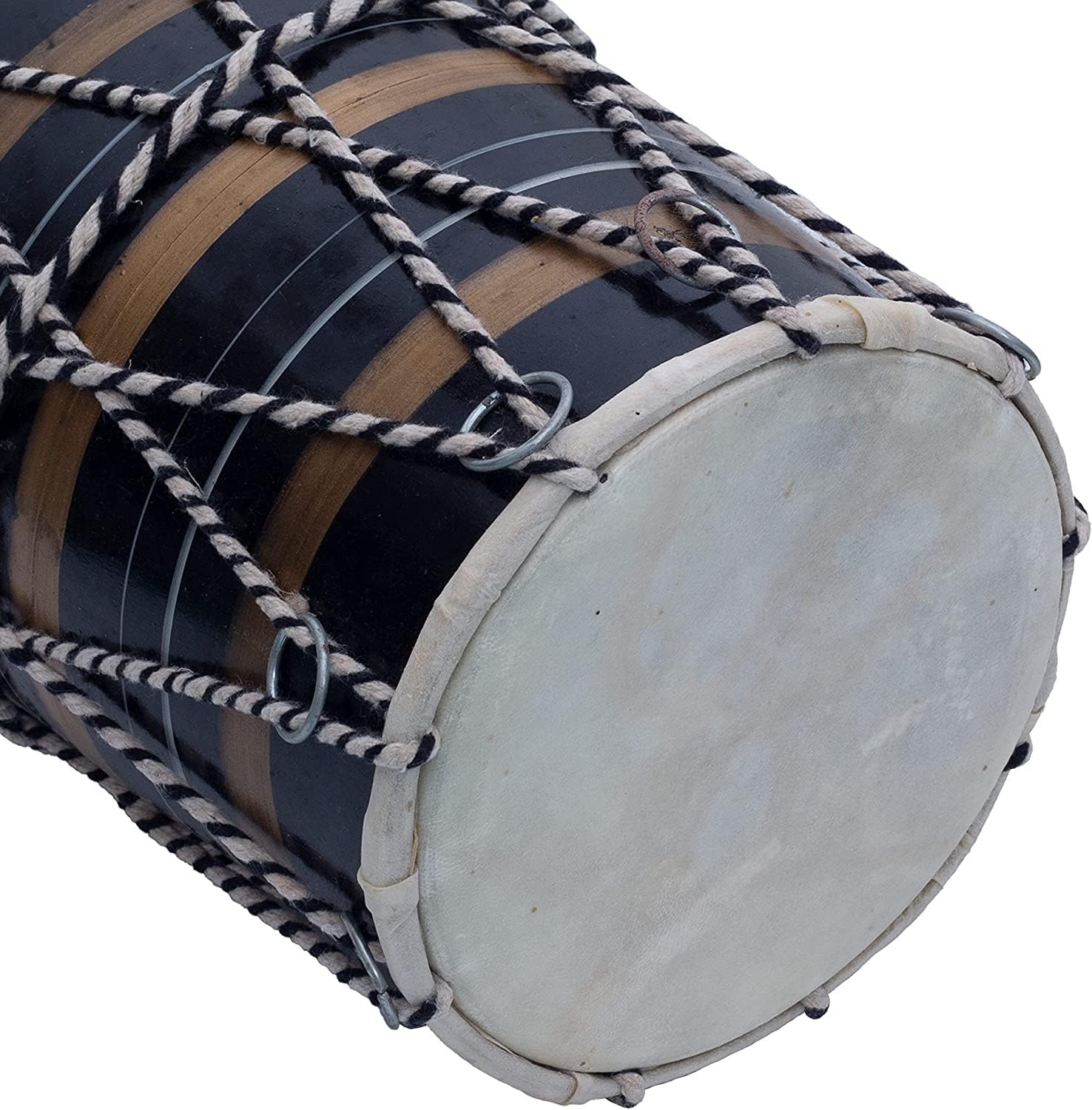Musical 8-Inch Dholak For Kids & Babies - Multicolor | Perfectly Symmetric Round Dholak - Dholak For Festival, Wedding, Satsang | Very Easy To Tune