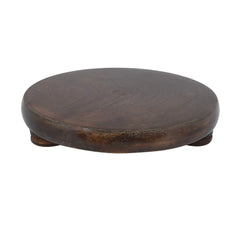 Dark Brown Wooden Chakla Or Roti Maker Or Rolling Board Or Polpat - 9 Inch | Made In India & Handmade