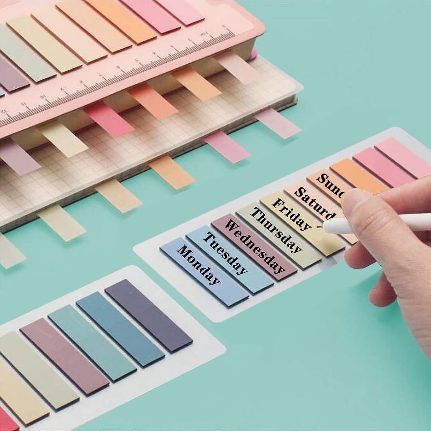 Sticky Tabs 600pcs Page Markers, Repositionable Book Flags Tabs, Perfect For Documents & Notes