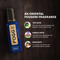 Fogg Fantastic Extreme No Gas Deodorant For Men | Long Lasting Perfume Body Spray 150 Ml 5 Fl.oz.