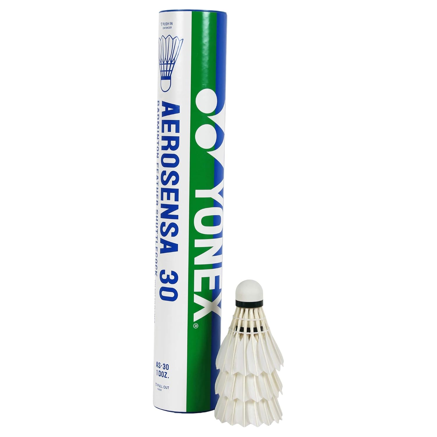 Yonex Aerosensa 30 Badminton Feather Shuttlecocks , Pack Of 12 | White , Made With Premium Quality Material