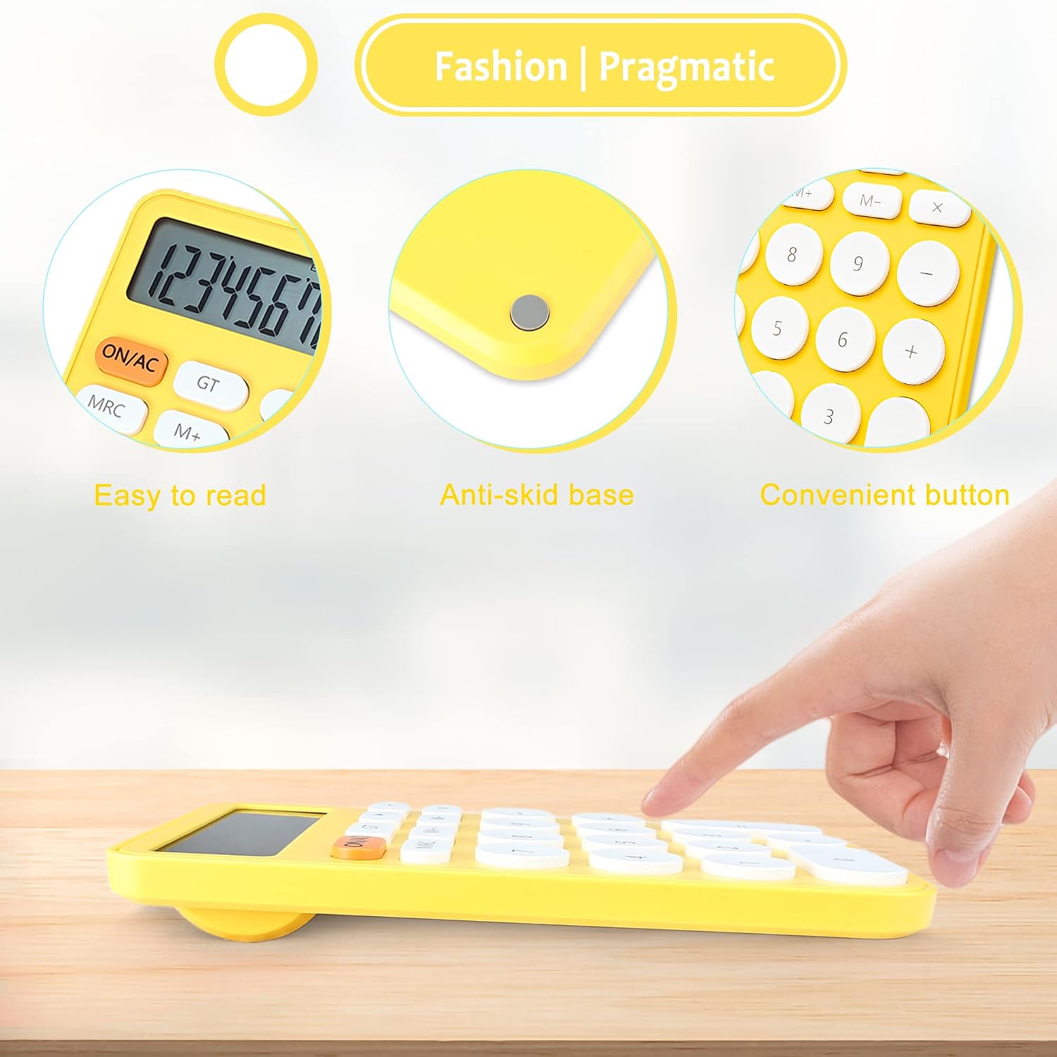 Vewingl Standard Calculator 12 Digit, Desktop Large Display And Buttons, Calculator With Large LCD Display For Office, School, Home & Business Use, Automatic Sleep, With Battery