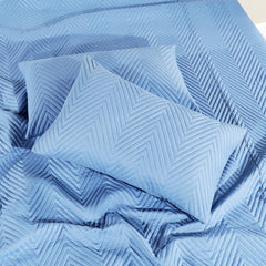 Solid Bedsheet For Double Bed With 2 Pillow Covers | Size - 90 X 100 Inches, Sky Blue | Light Weight, Suitable For All Seasons & Easy To Wash
