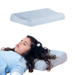 Bed Pillow For Kids, Baby Pillow For 3 Years To 8 Years, Small Pillow, Sky Blue | Memory Foam Soft Kids Pillow For Sleeping | Kids Pillow For Girls & Boys - Toddler Pillow, Washable Cover