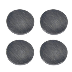 Handcrafted Mango Wood Designer Round Coaster Set Of 4 - Grey, Diameter: 10 Cm | Dining Coasters, Handmade Coasters - Set Of 4 Coasters | Table Coasters