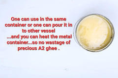 Organic Pure A2 Milk Cow Ghee By Shri Jyoti Desi Ghee | Delicious & Nutrients Healthy Desi Ghee Good For Body Muscles | (1 Litre) 33.8 Ounce | Tin Pack