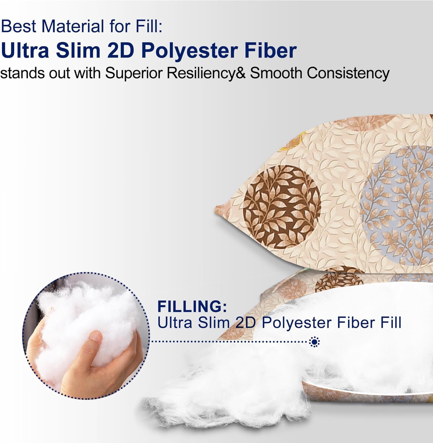 Microfiber Square Pillow Cushion For Sofa & Bed, Multi Circle - 16 X 16 Inch | Fluffy For Comfort & Back Support | Breathable, Premium Cotton Cushion Cover With Zip, Neck Support - Set Of 3