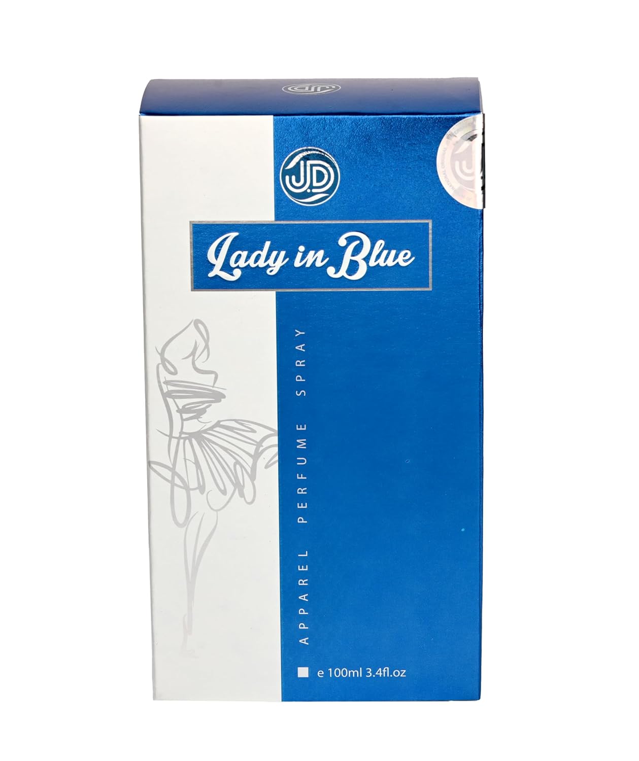 JD International Lady In Blue Apparel Perfume For Women With Long Lasting Fragrance - 100ml, 3.4 Fl.oz. | Perfume For Women