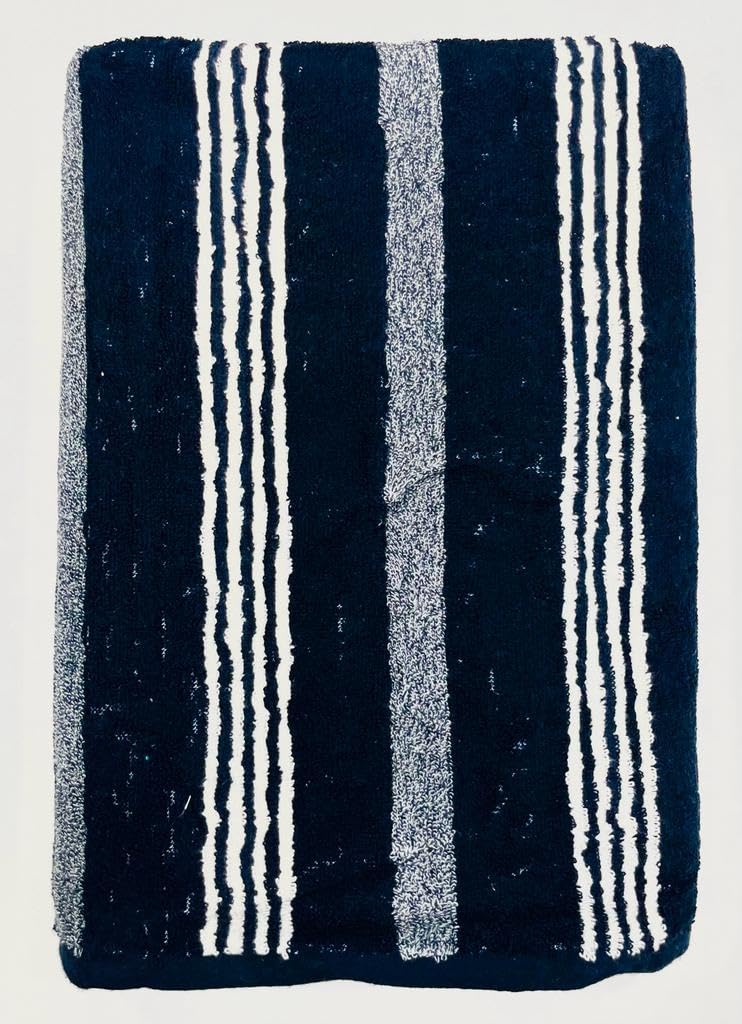 Bombay Dyeing Gama 450 Gsm | 100% Cotton Large Size Bath Towel Collection (Gama Large White Linning)
