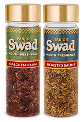 Panjon Swad Calcutta Paan & Roasted Saunf Mouth Fresheners 320gm, (160gm *2 Bottles)