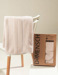 Damensch 100% Cotton Towel 200 Gsm | Super Soft Towels For Bath Large Size, Ultra Absorbent, Quick Dry Towel For Women (Serenen Biege)