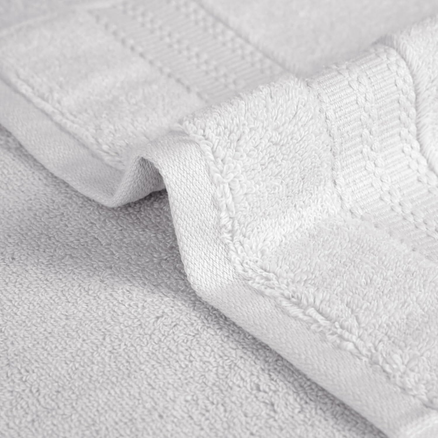 Mytrident Face Towels 600 Gsm | Nectar Soft Collection Wash Towel For Men & Women Face Towels - Damon Grey (3 Pcs)