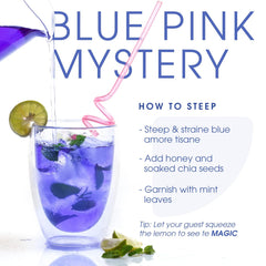 Teabox Butterfly Blue Pea Flower Tea - 30gm, 1.05 Ounce | Can Make Hot Tea, Iced Tea, Mocktails, Cocktails - Aparajita Tea, Color Changing Tea | 0% Caffeine - Blue Amore Tisane Tea