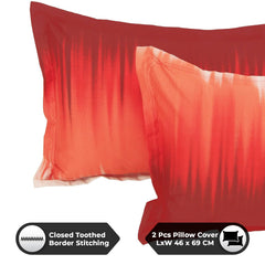 Bedsheet For King Size Bed With 2 Pillow Covers - 106 X 106 Inches, Red | Soft & Durable For Everyday Use - All Season Comfort
