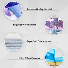 Sassoon Princess Disney Princess Magic Bath Towel 400 Gsm | Gentle, Super Absorbant, Easy Care Bath Towel For Kids (Multicolor)